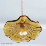 pendant lumiere suspendue vintage fil blanc laiteux vert marron ambré