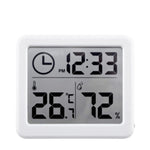 horloge numérique hygromètre blanc moderne adhésif affiche calendrier humidité led