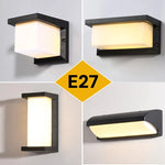 lampe murale moderne led ip65 étanche noir blanche éclairage extérieur jardin cloisonalley