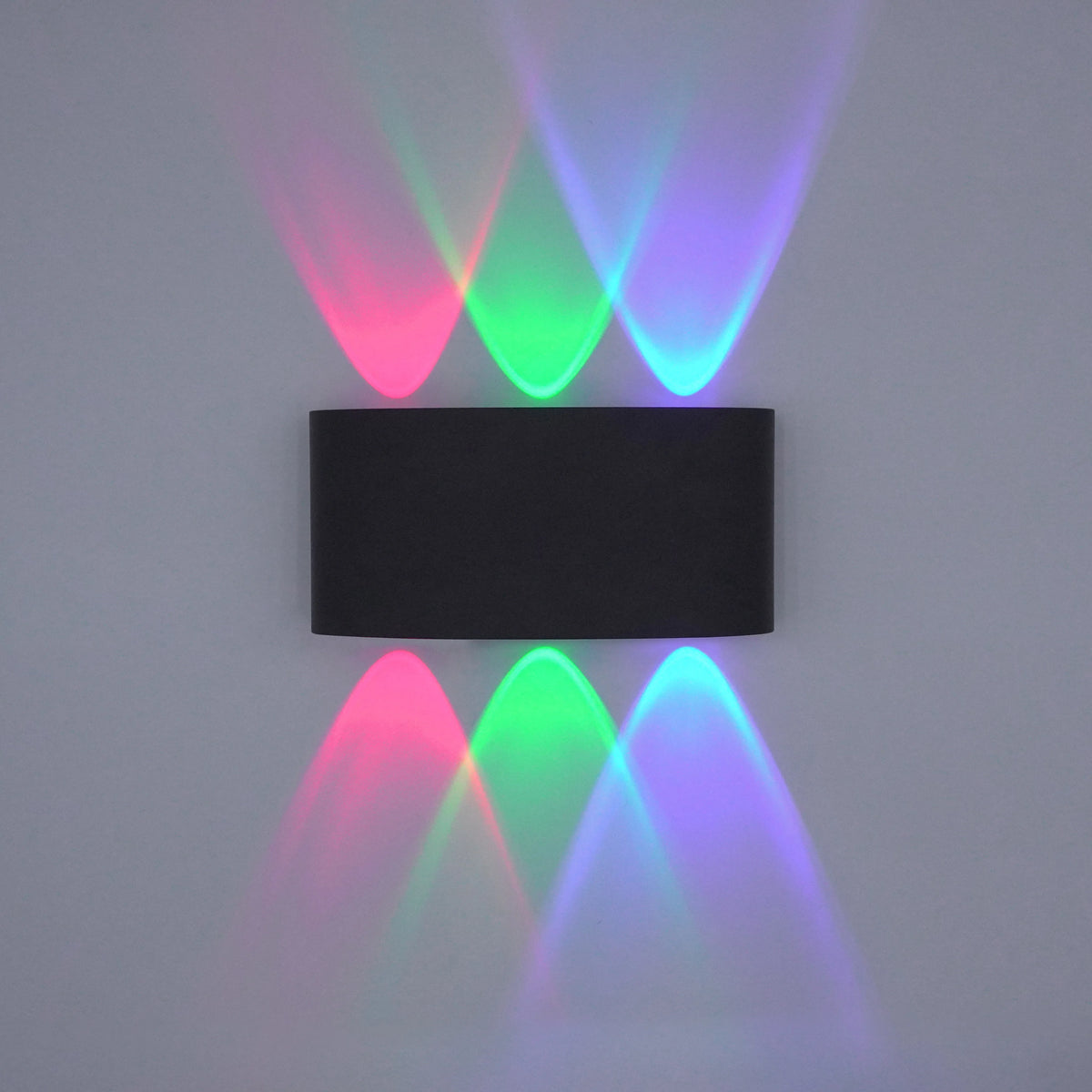applique murale led moderne noire fixée mur éclairage haut bas chambre entrée salle bain