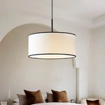 suspension lumineuse tissu blanc moderne chambre salon led 110 260v 3000k 6000k 2000 82000lm