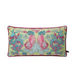 taie d'oreiller imprimée léopard tropical velours carré moderne deux côtés opaques tassel rouge océanique