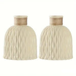 vase table moderne plastique blanc opaque tendance 12cm 14.5cm[arrangement floral incluse]