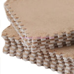 tapis sol carreaux géométriques beige blanc rose violet moderne 30cm 30cm