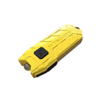 lampe torche rechargeable compacte moderne bleu noir orange logo nitecore anneau métallique certifiée ccc