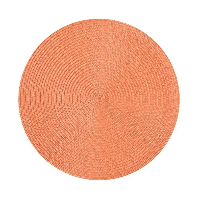 placemats ronds tissés noir bleu marine moderne résistants taches antidérapants lavables été table dîner