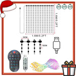 rideau lumineux led multicolore pixel art noel télécommande application mobile