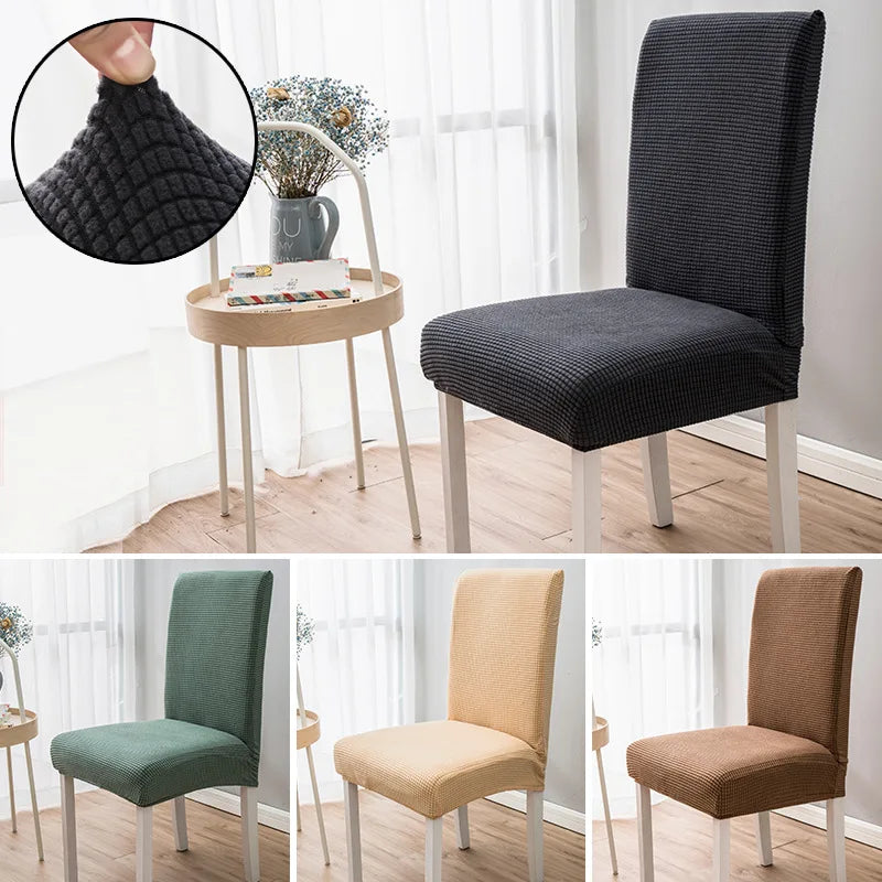 Housse chaise moderne rayures horizontales noir vert beige marron gris rouge 45 60cm