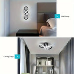 lampe led moderne blanche contemporain éclairage intérieur murale touch control