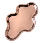 plateau métal argent rose gold or organisation bijoux moderne élégant noir vert iridescent