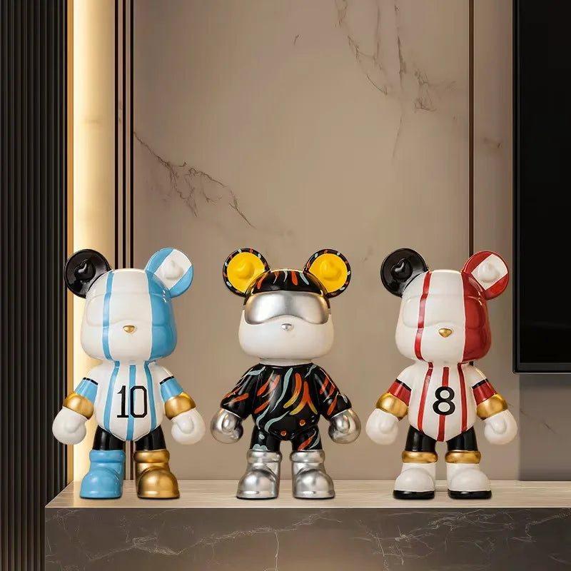figurine mickey mouse bleu moderne pop art décoration maison collection cadeau