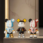 figurine mickey mouse bleu moderne pop art décoration maison collection cadeau