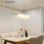 lampe suspendue moderne blanc texture tissu opaque salon chambrehôtel