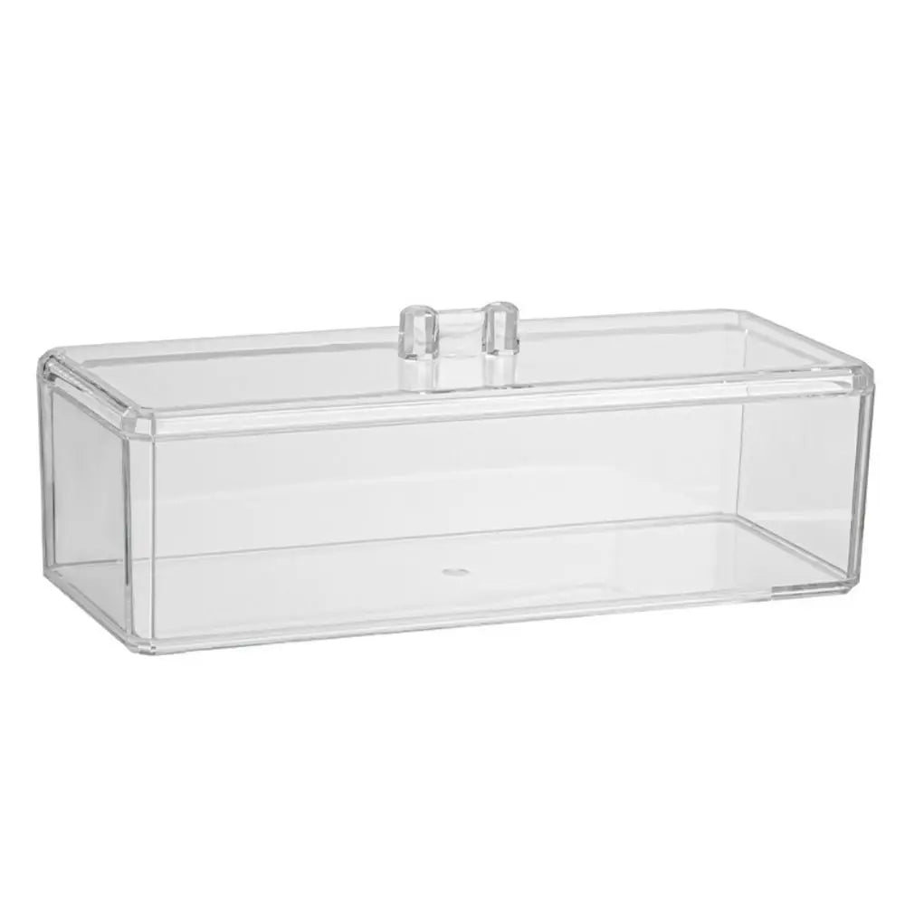 boîte rangement transparente moderne trois compartiments respectueuse environnement 23.3cm 9.5cm 6.4cm