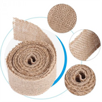ruban jute naturel rustique 10m 15cm couleur beige marron rouge vert