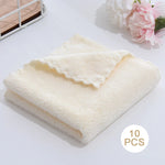 serviettes microfibre face absorption rapide vert pastel rose bleu gris beige opaques modernes