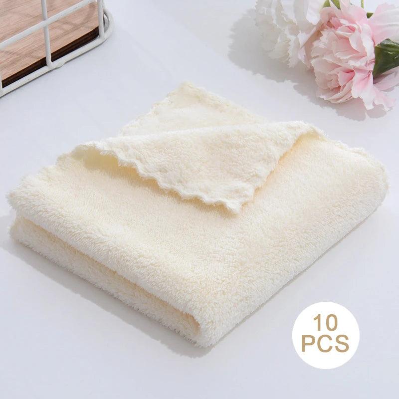 serviettes microfibre face absorption rapide vert pastel rose bleu gris beige opaques modernes