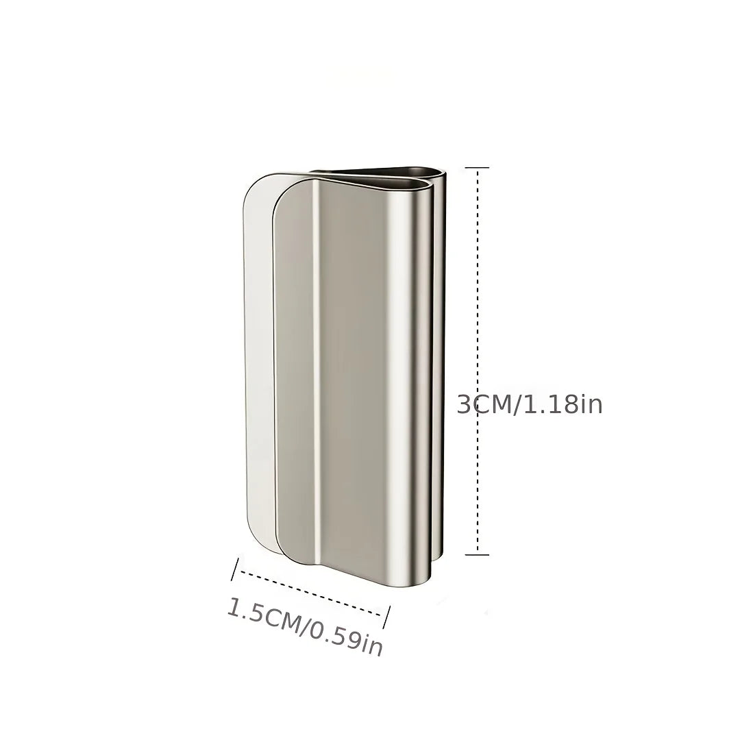 clips magnétiques rideaux argenté adhésif moderne minimaliste inoxydable détachable lumière fixe cặp 2PAIR