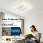 ventilateur led moderne sans pale blanc minimaliste télécommande lumineuses intégrées chambre salon