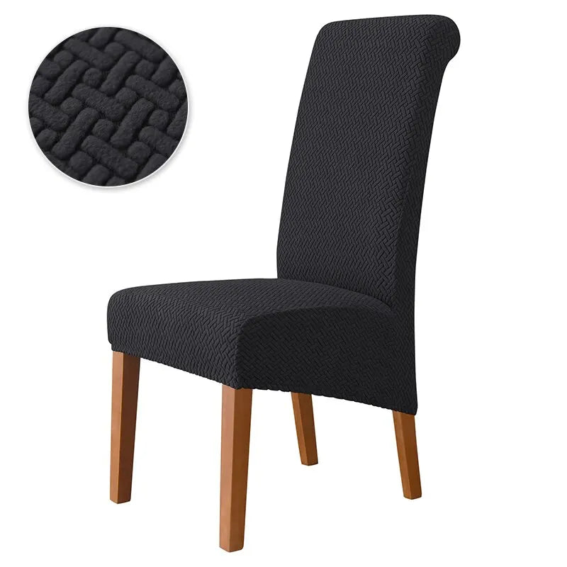 housse chaise mariage tissu carreaux beige moderne adhésif XL salon restaurant