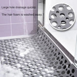 tapis bain antidérapant pvc tpe perforations ventouses moderne gris blanc