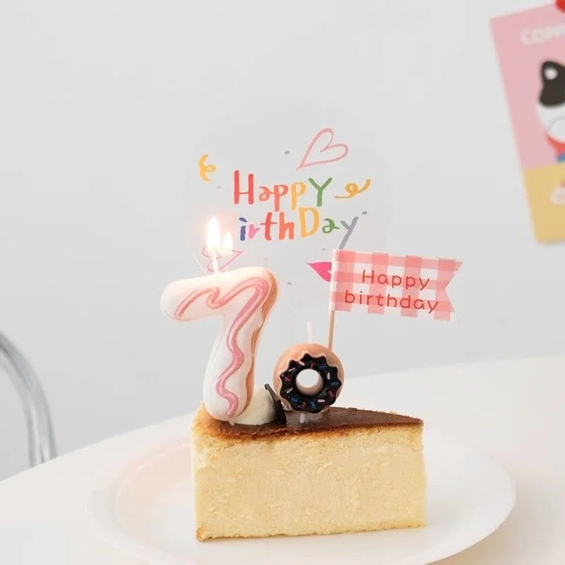 bougies numériques anniversaire formes chiffres couleurs glacées décoratives thème fêtes opaques