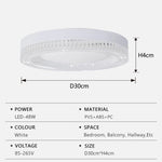 lampe led blanc imitation diamant cristal minimaliste chambre balcon couloir 3000k 6000k