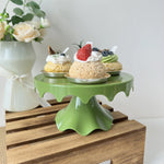 support gâteaux rose rétro anniversaire mariage décoration fête blanc gris vert bleu moderne