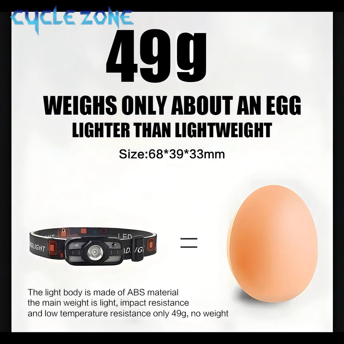 lampe frontale led rechargeable modes noir bande elasto moderne camping