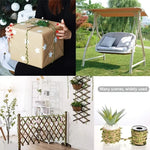 ruban décoratif feuilles vertes naturel artisanal intérieur décoration maison vert clair beige