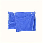 serviette bain enveloppante homme gris velours moderne absorbant boutons ajustables toilette plage camping