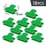 clips fixation plantes vertes pratique robustes 10 pièces opaques vert plat lisse clips support