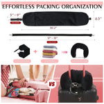 oreiller voyage velours rose pâle confortable épaulières ajustables sac dos portable compressible coton polyester
