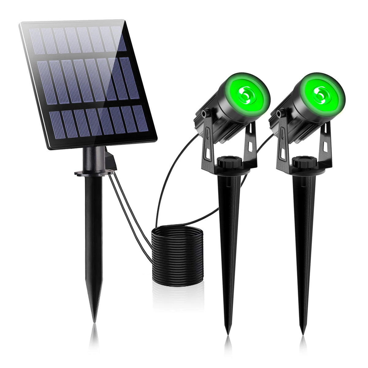 projecteur solaire led moderne panneaux solaires noir ip65 étanche autonomie vacancesextérieur đèn