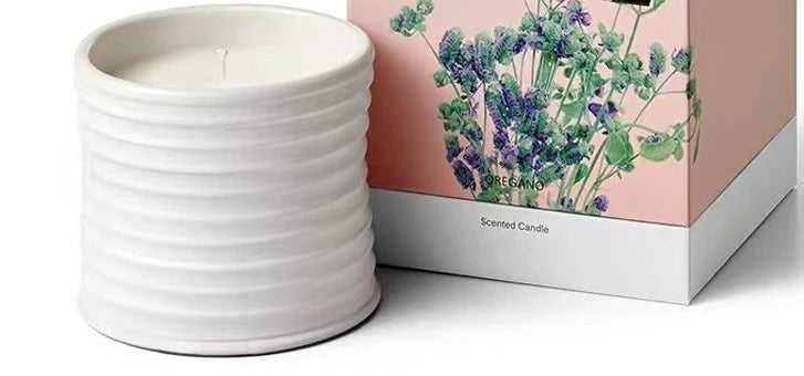 bougies parfumées fleur aromathérapie rouge bleu moderne boîte cadeau ambiance maison