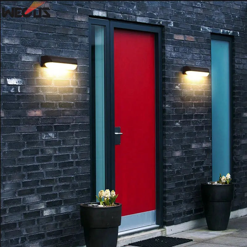 applique murale led moderne noir adhésive aluminium étanche 20w 249lm