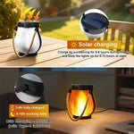 lanterne lumineuse effet flamme led rechargeable solaire moderne camping extérieur