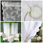 rideau floral transparent classique dentelle intérieur extérieur filtration lumière