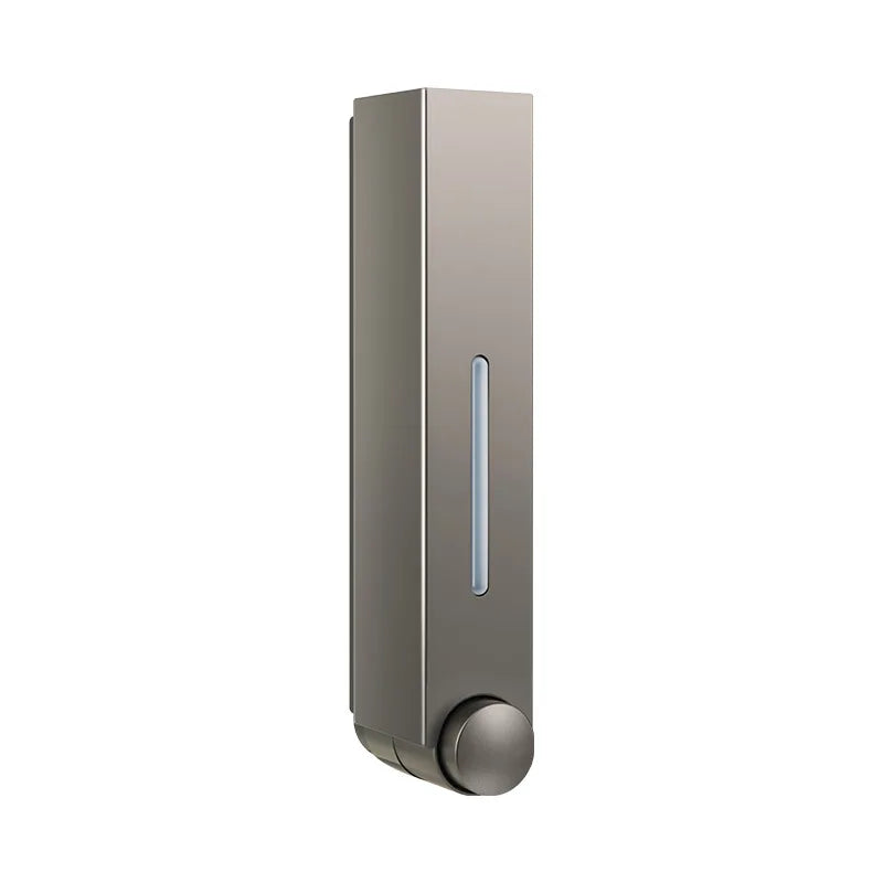 distributeur savon main noir moderne adhésif bouchons remplissage liquide salle bain chambre cuisine