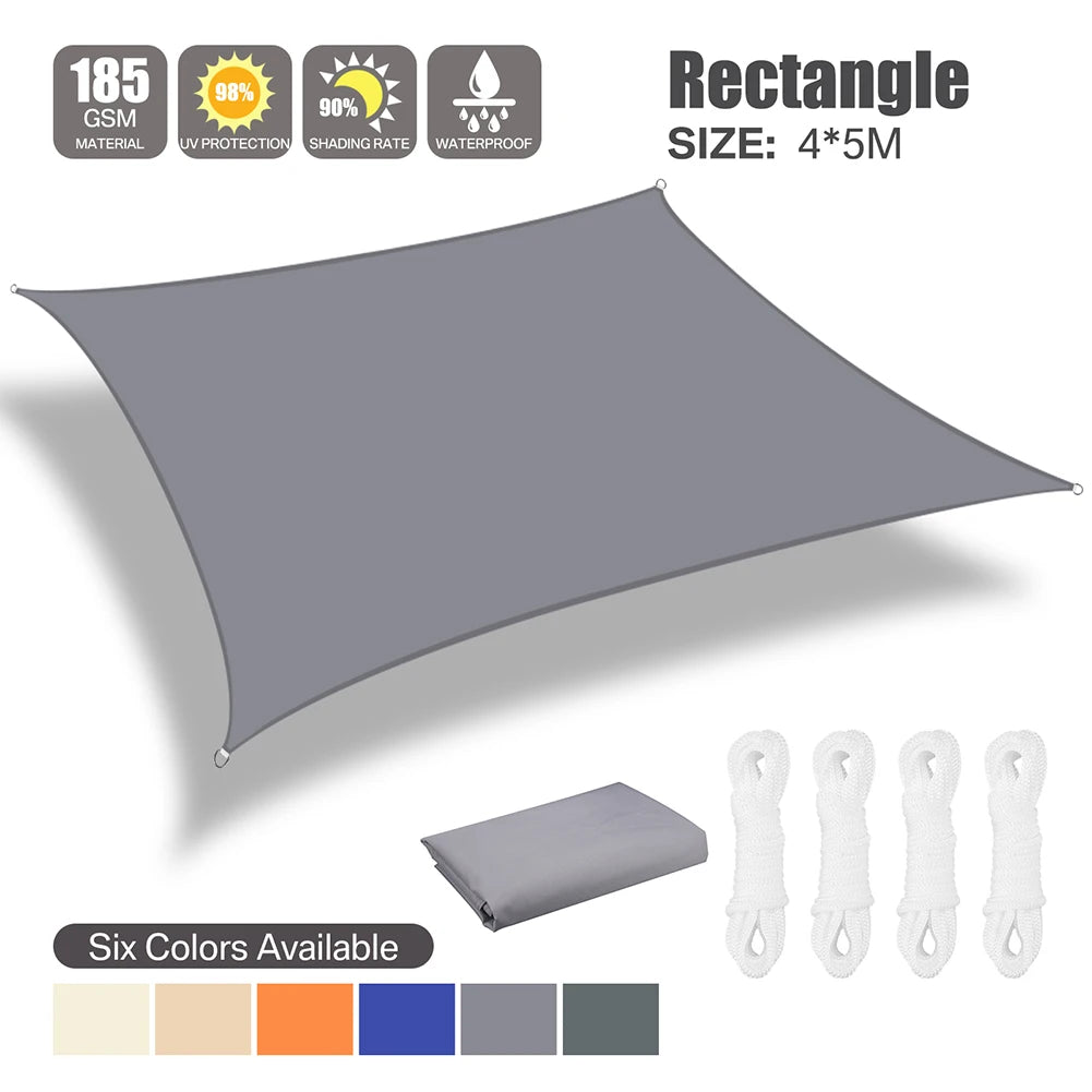 voile soleil gris tissé moderne protection uv 98% jardin extérieur imperméable