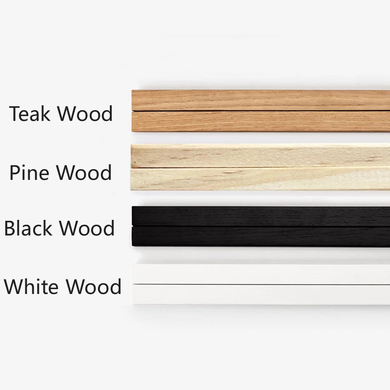 cadre photo magnétique bois moderne 21 31 41 51 61 cm teak black pine