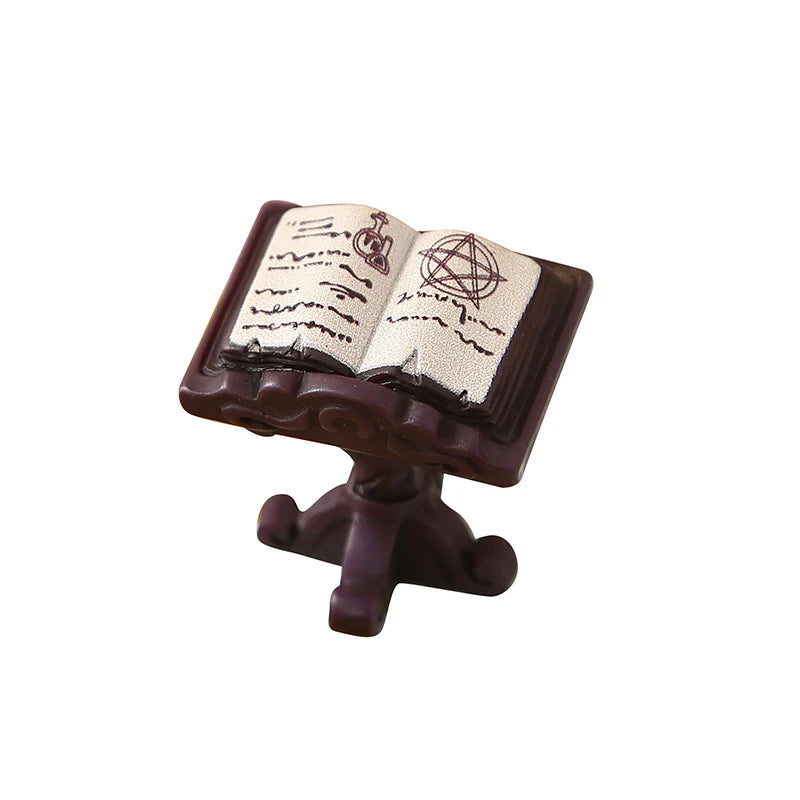 accessoires maison poupée miniature livre boule cristal sorcier bouteille papillon résine détaillé 612ans
