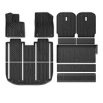 tapis sol voiture noir rayures diagonales moderne avant gauche avant droit arrière coffre