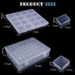 boîtes rangement transparentes modernes clips serrage set 30 compartiments organisation bijoux petits objets
