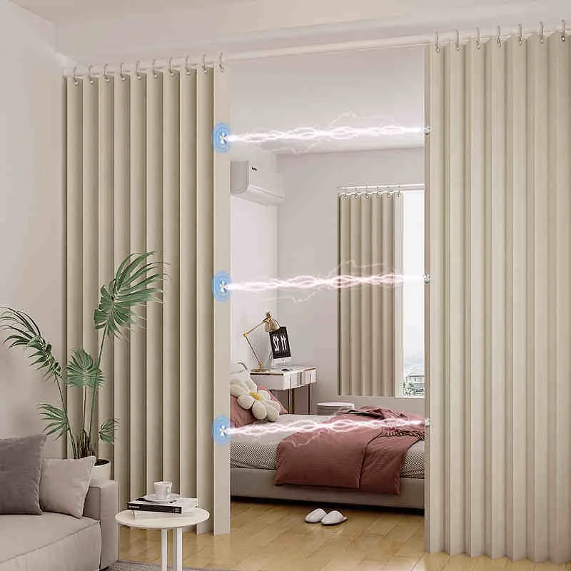 rideau plissé beige clair texture lin opacité moderne fenêtre courbe autocollant