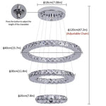 suspension lumineuse moderne acier inoxydable blanc noir strass brillant 2000 82000 lumens 90 260v