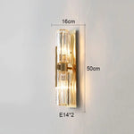 applique murale luxe cristal cuivre moderne éclairage ambiance salon chambre décoration murale dorée