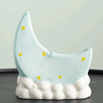 porte spirale anti moustiques lune nuages jaune bleu rose bohème aromathérapie décoration intérieure