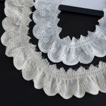 ruban dentelle coton blanc nœuds décoratifs mariage décoration robe classique