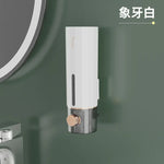 distributeur savon liquide blanc vert moderne 450ml transparent minimaliste bouchon visualisation salle bain